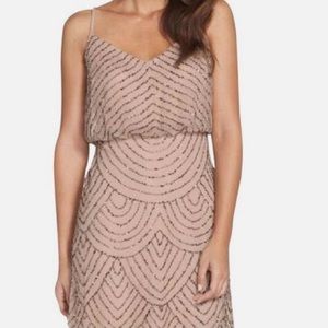 Adrianna papell beaded rose dress